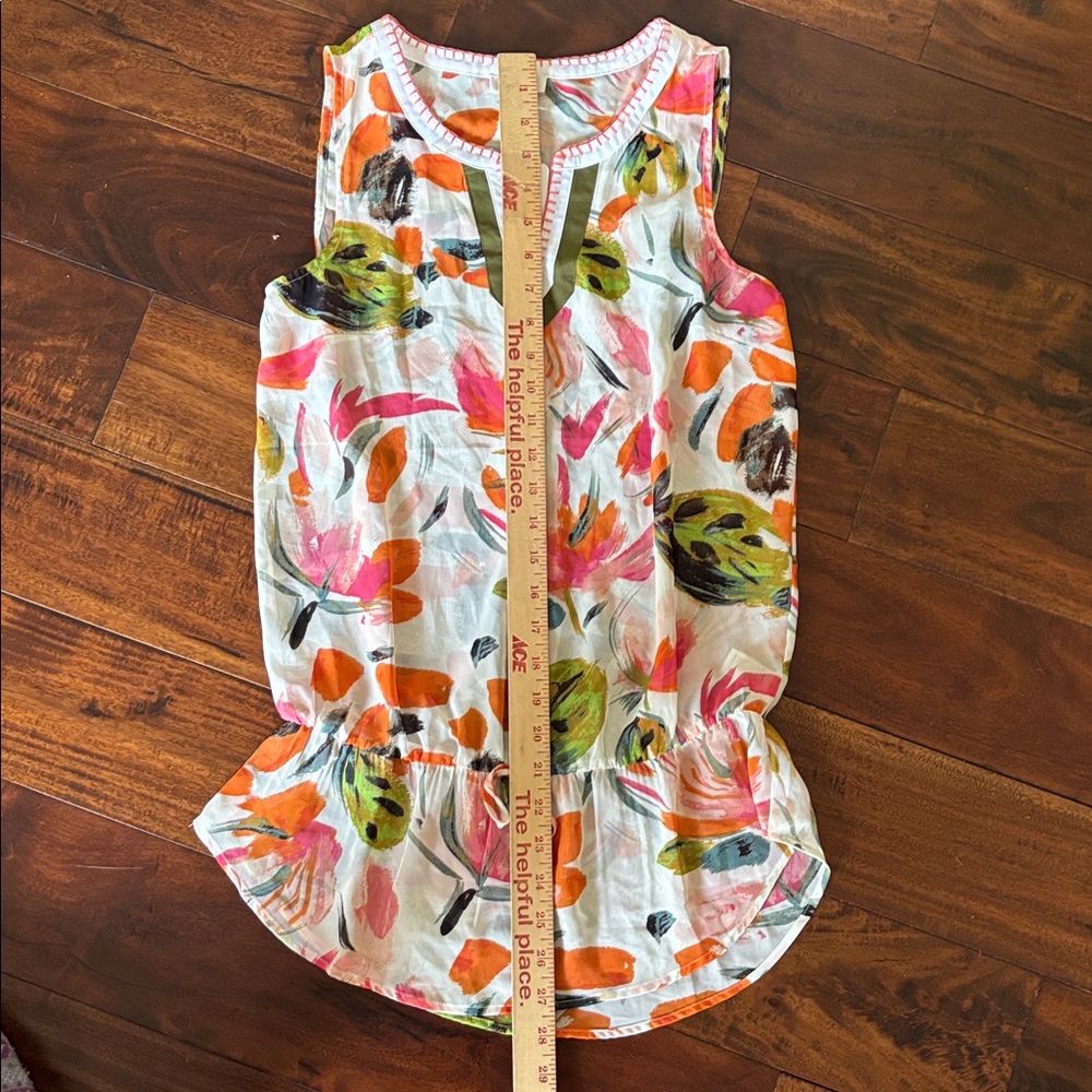 C Brand | Corral Floral Sleeveless Blouse - Picture 4 of 10